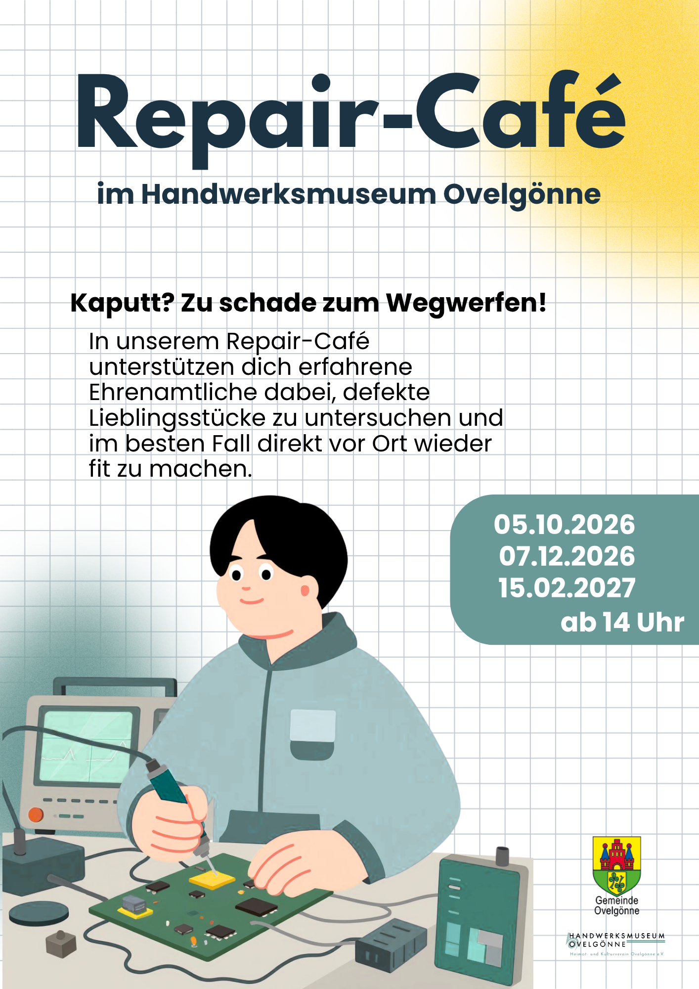 Poster Repair Café Handwerksmuseum Ovelgönne 2026