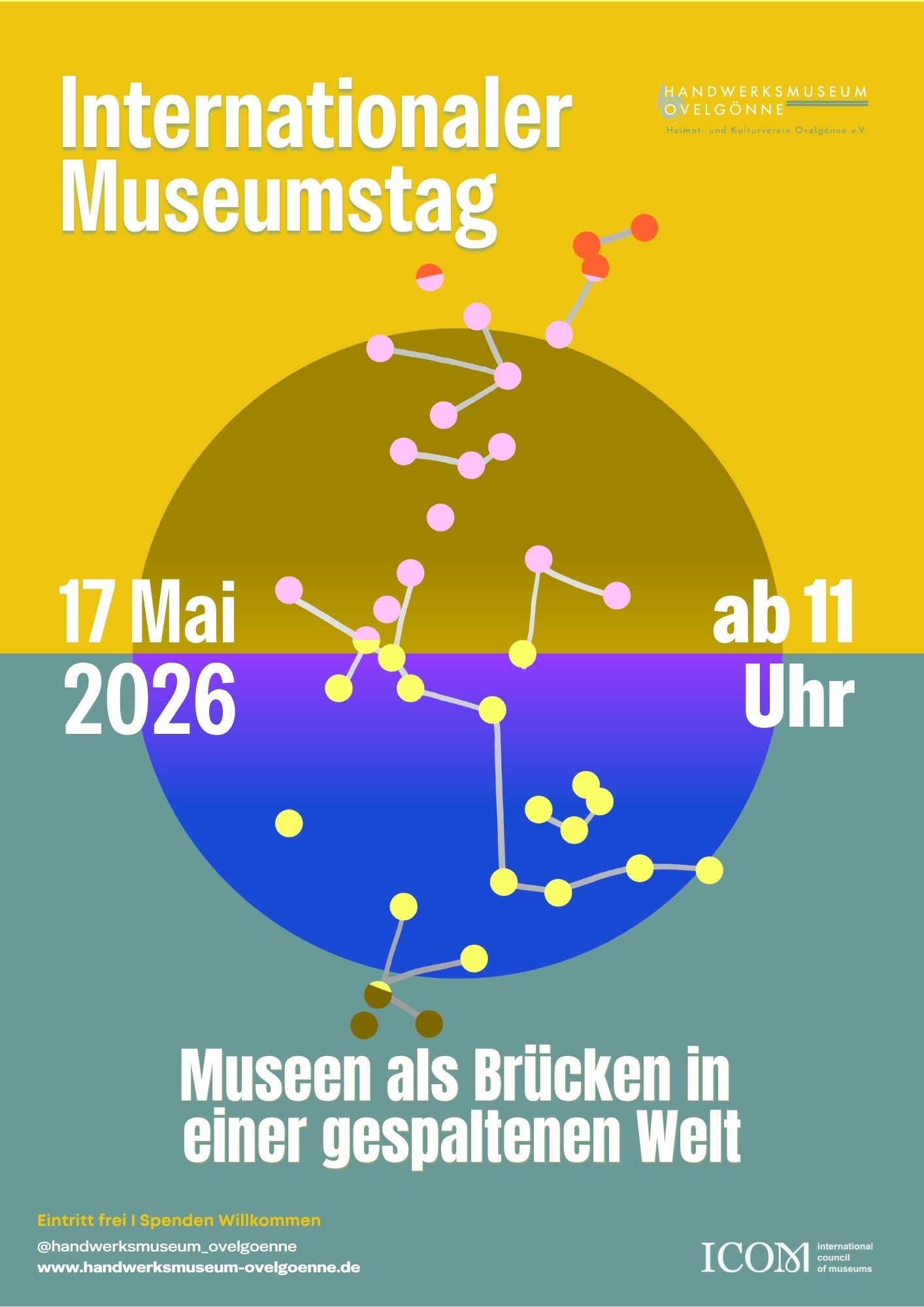 Poster for International Museum Day 2026 at the Crafts Museum Ovelgönne
