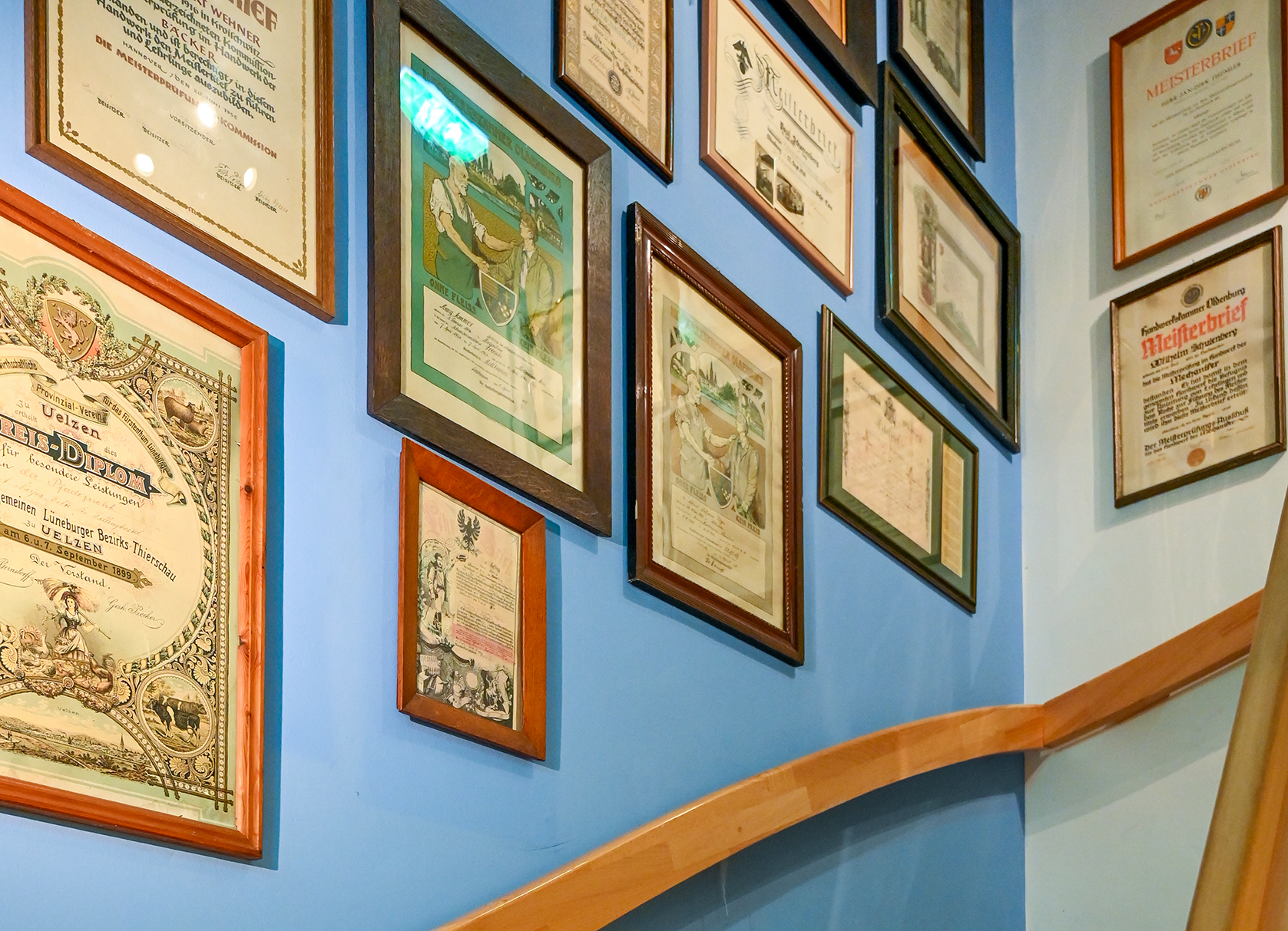 Historic master certificates and masterpieces