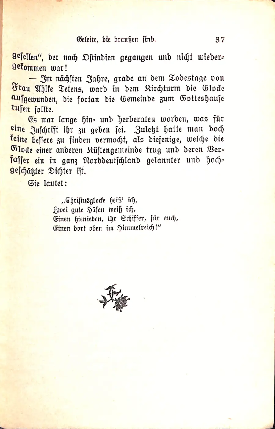 Page 37: end of the story with the saying of the Christ Bell